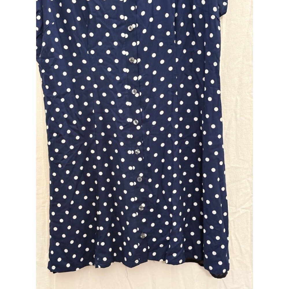 EUC Katie Sturino Chiara Polka Dot Dress XXL Made USA Retro Rockabilly Classic - Picture 7 of 13